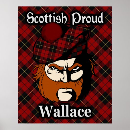 Clan Wallace Scottish Tartan Poster (Voorkant)