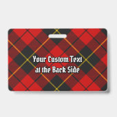 Clan Wallace Tartan Badge (Achterkant)