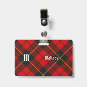 Clan Wallace Tartan Badge (Voorkant met clip)
