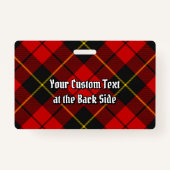 Clan Wallace Tartan Badge (Achterkant)