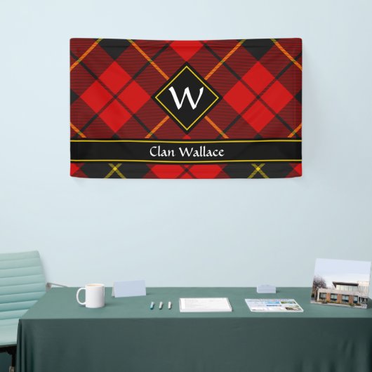 Clan Wallace Tartan Banner (Beurs)