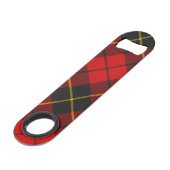 Clan Wallace Tartan Bar Key Speed Flessenopener (Achterkant Gekanteld)