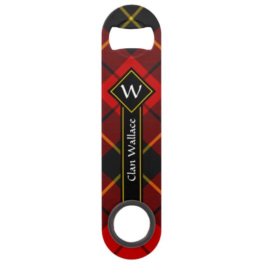 Clan Wallace Tartan Bar Key Speed Flessenopener (Voorkant)
