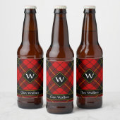 Clan Wallace Tartan Beer Fles Label Bier Etiket (Flessen)