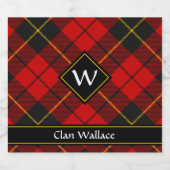 Clan Wallace Tartan Beer Fles Label Bier Etiket (Enkel label)