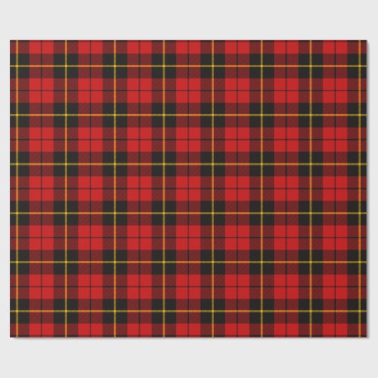 Clan Wallace Tartan Cadeaupapier (Vlak)