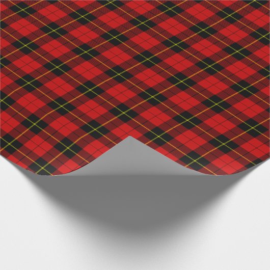 Clan Wallace Tartan Cadeaupapier (Hoek)