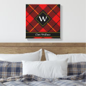 Clan Wallace Tartan Canvas Afdrukken (Insitu (Slaapkamer))