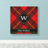 Clan Wallace Tartan Canvas Afdrukken (Insitu (Houten vloer))