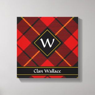 Clan Wallace Tartan Canvas Afdrukken