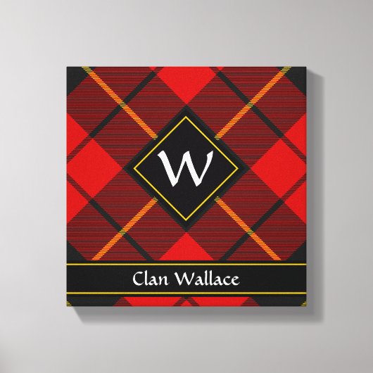Clan Wallace Tartan Canvas Afdrukken (Voorkant)