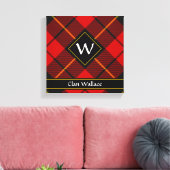 Clan Wallace Tartan Canvas Afdrukken (Insitu (Woonkamer))