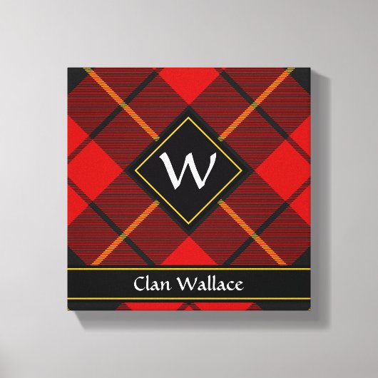 Clan Wallace Tartan Canvas Print (Voorkant)
