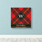 Clan Wallace Tartan Canvas Print (Insitu (Houten vloer))