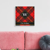 Clan Wallace Tartan Canvas Print (Insitu (Woonkamer))