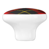 Clan Wallace Tartan Ceramic Knob Keramische Knop (Zijkant)