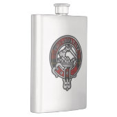 Clan Wallace Tartan Crest Flacon (Rechts)
