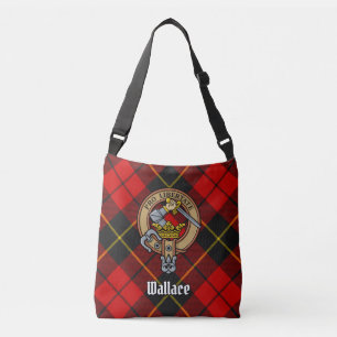 Clan Wallace Tartan Crossbody Bag Tas