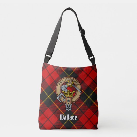 Clan Wallace Tartan Crossbody Bag Tas (Voorkant)