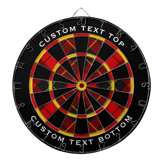 Clan Wallace Tartan Dart Board Dartbord (Voorkant)