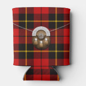Clan Wallace Tartan en Sporran Blikjeskoeler (Achterkant)