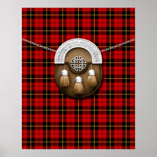 Clan Wallace Tartan en Sporran Poster (Voorkant)