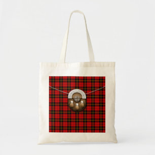 Clan Wallace Tartan en Sporran Tote Bag