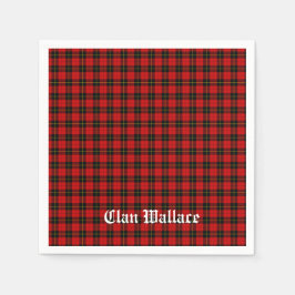 Clan Wallace Tartan en Text Servet