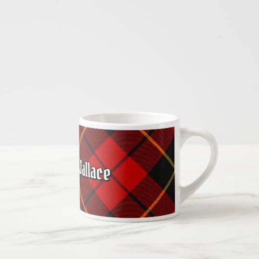 Clan Wallace Tartan Espresso Cup Kop (Rechts)