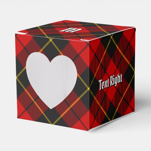 Clan Wallace Tartan Favor Box Bedankdoosjes (Voorkant Zijde)