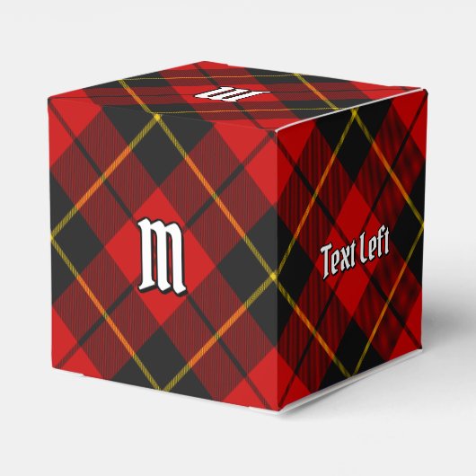 Clan Wallace Tartan Favor Box Bedankdoosjes (Achterkant)