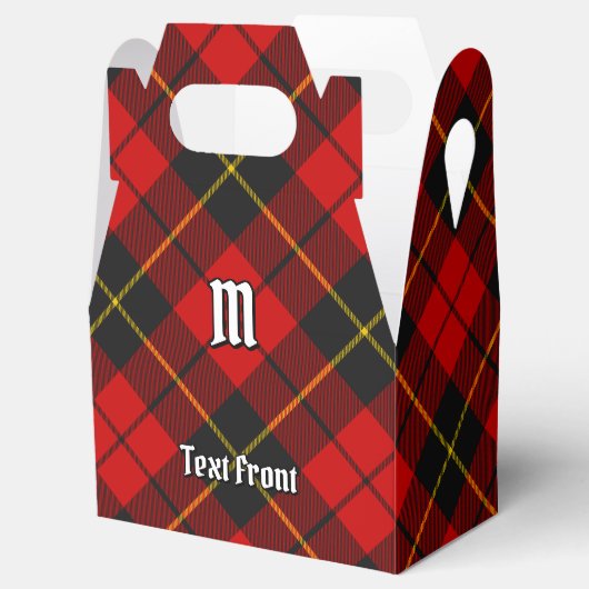 Clan Wallace Tartan Favor Box Bedankdoosjes (Geopend)