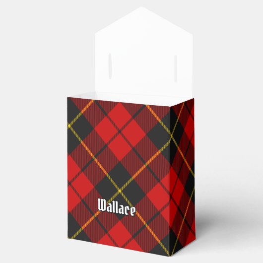 Clan Wallace Tartan Favor Box Bedankdoosjes (Geopend)