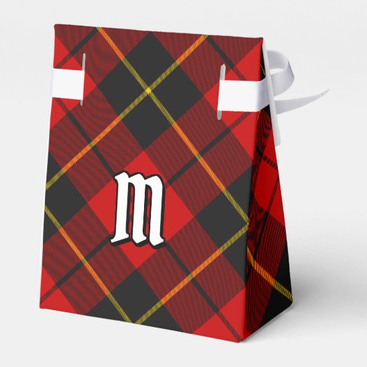 Clan Wallace Tartan Favor Box Bedankdoosjes (Achterkant)