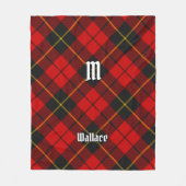 Clan Wallace Tartan Fleece Blanket (Voorkant)