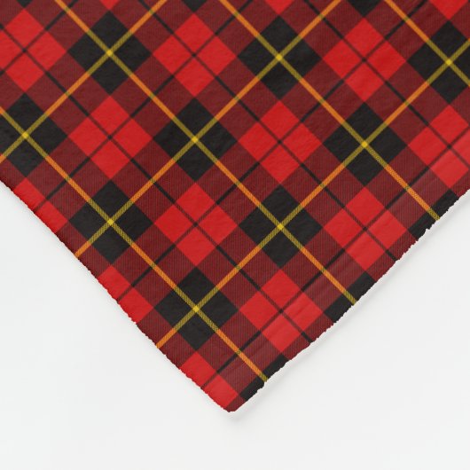 Clan Wallace Tartan Fleece Deken (Hoek)