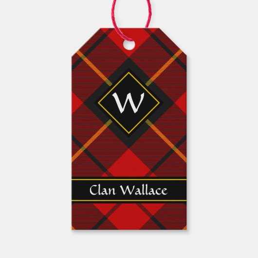 Clan Wallace Tartan Gift Labels Cadeaulabel (Voorkant)
