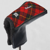 Clan Wallace Tartan Golf Head Hoesje Golfheadcover (3/4 voorkant)