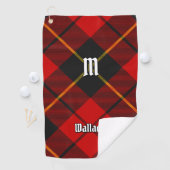 Clan Wallace Tartan Golf Towel Golfhanddoek (Insitu)