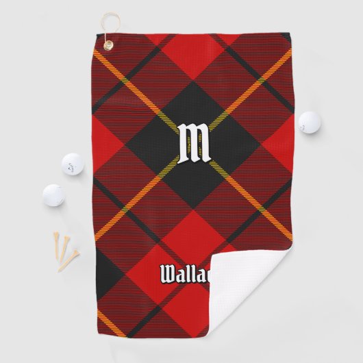 Clan Wallace Tartan Golf Towel Golfhanddoek (Insitu)