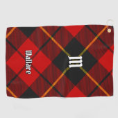 Clan Wallace Tartan Golf Towel Golfhanddoek (Horizontaal)