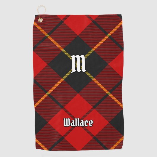 Clan Wallace Tartan Golf Towel Golfhanddoek (Voorkant)