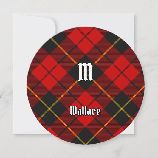 Clan Wallace Tartan Kaart (Voorkant)