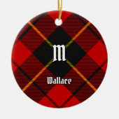 Clan Wallace Tartan Keramisch Ornament (Voorkant)
