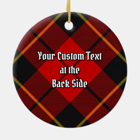 Clan Wallace Tartan Keramisch Ornament (Achterkant)