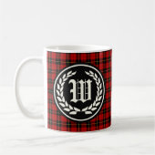 Clan Wallace Tartan Monogram Koffiemok (Links)