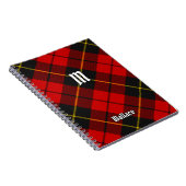 Clan Wallace Tartan Notitieboek (Rechterzijde)