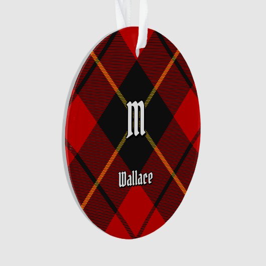 Clan Wallace Tartan Ornament (voorkant)