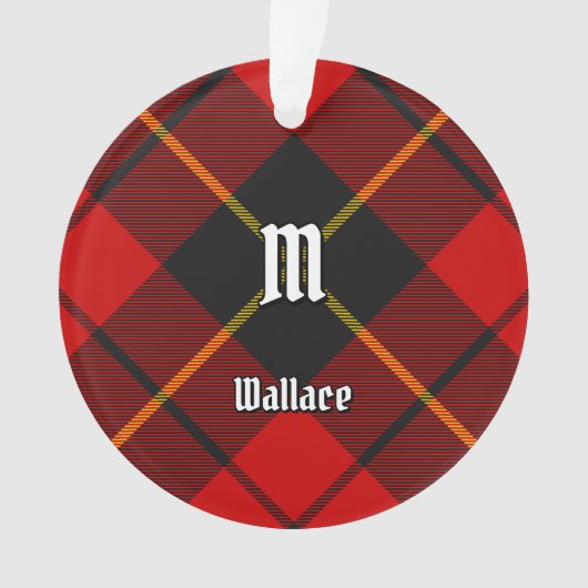 Clan Wallace Tartan Ornament (voorkant)