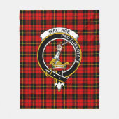 Clan Wallace Tartan Pset Fleece Deken (Voorkant)